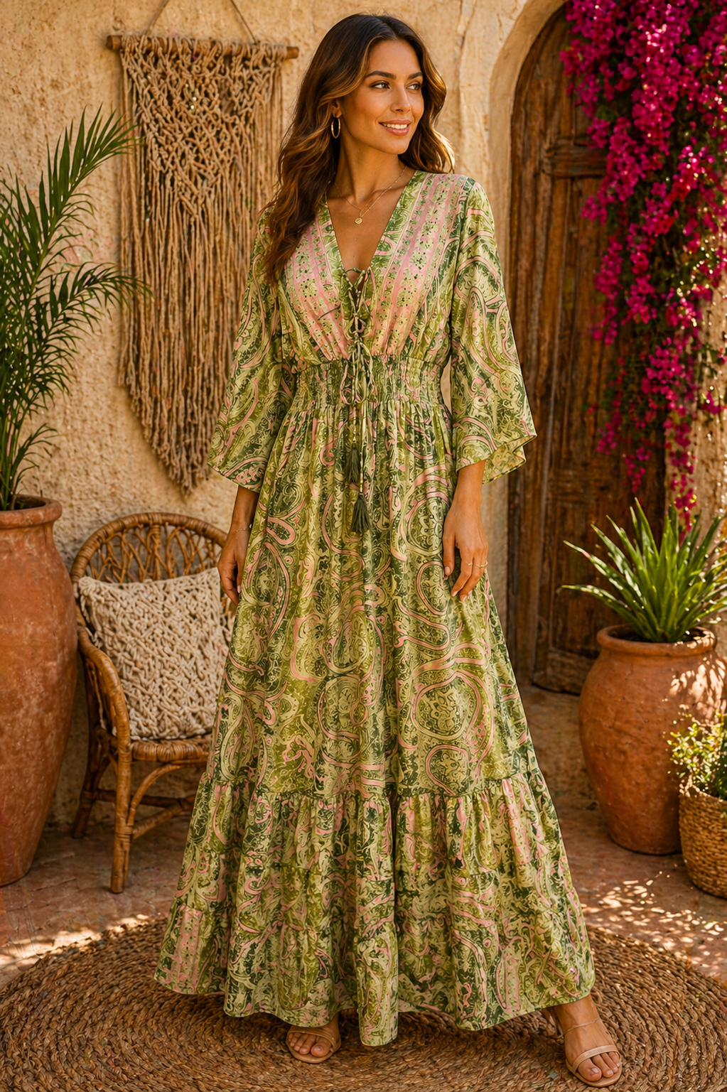 Royal Green Dress