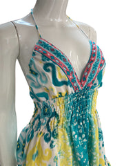 Aqua & Yellow Gitana Dress