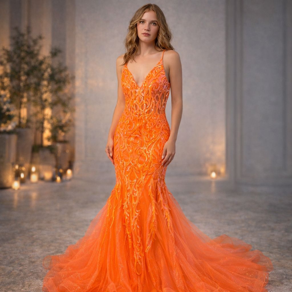 Fire Prom Dress