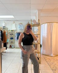 Grey & leopard cargo