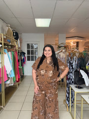Brown Flower Set