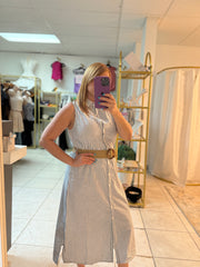 Blue & white dress