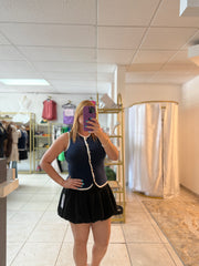 Black bubble Skort