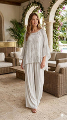 White Grey Tunic