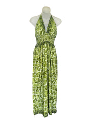 Green square gitano dress