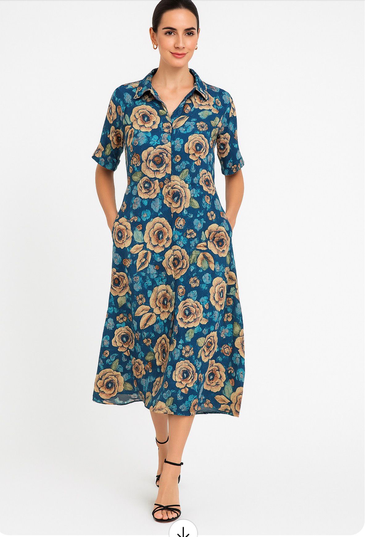 Tunic Blue Flower Dress