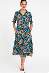 Tunic Blue Flower Dress