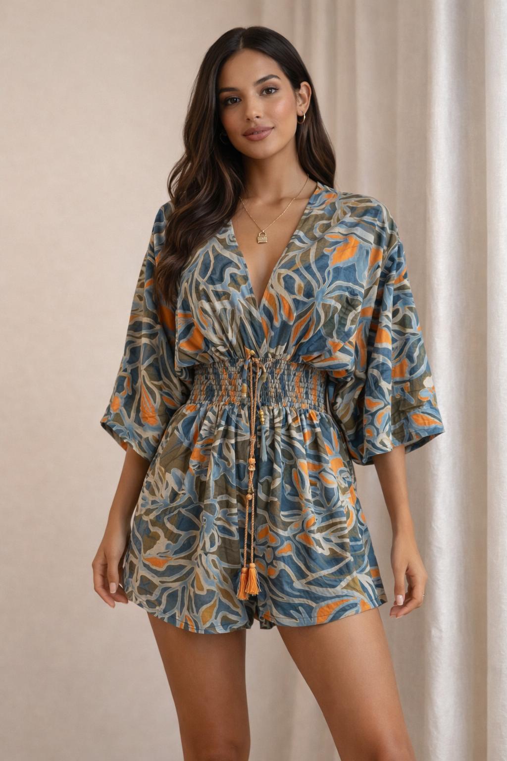 Sunset Jungle Romper