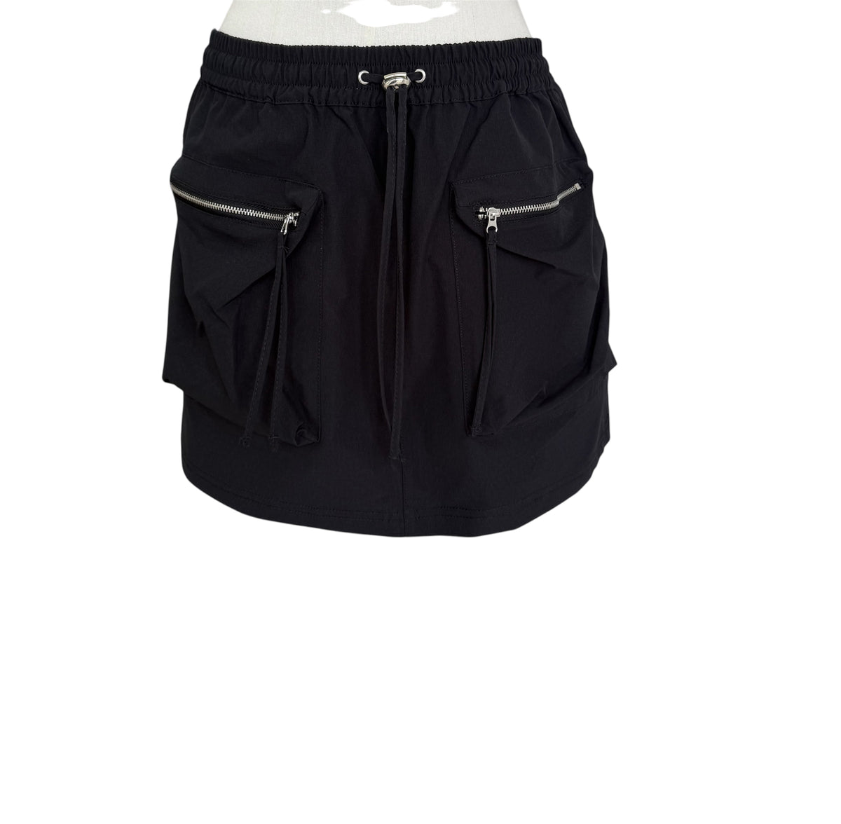 Black silver skirt