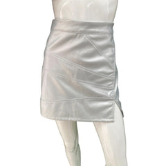 Leather Silver Skirt