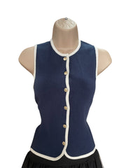 Elegant Navy Top