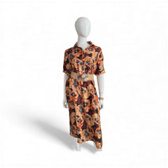 Tunic Orange Flower Dress