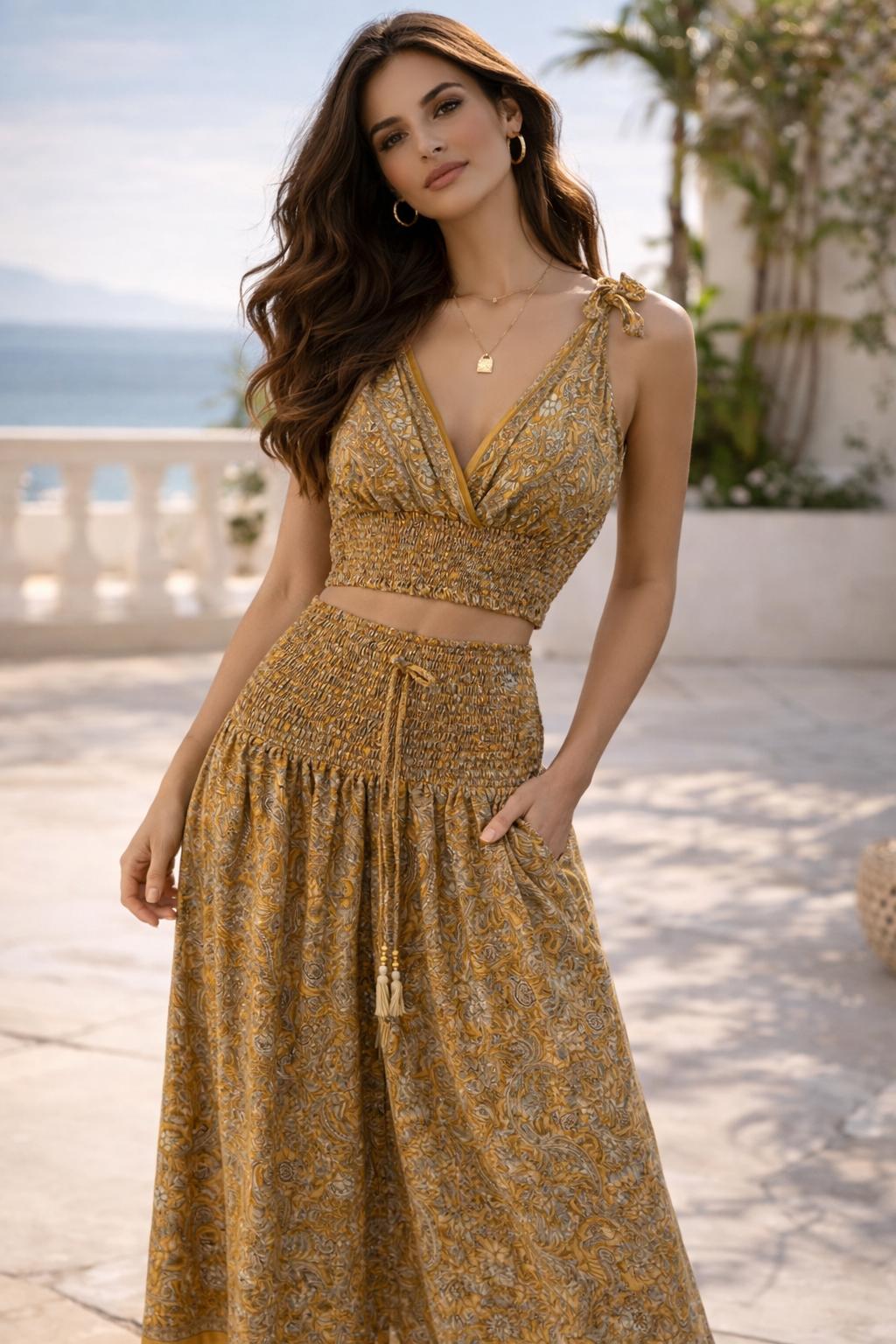 Soft Golden Pant Set