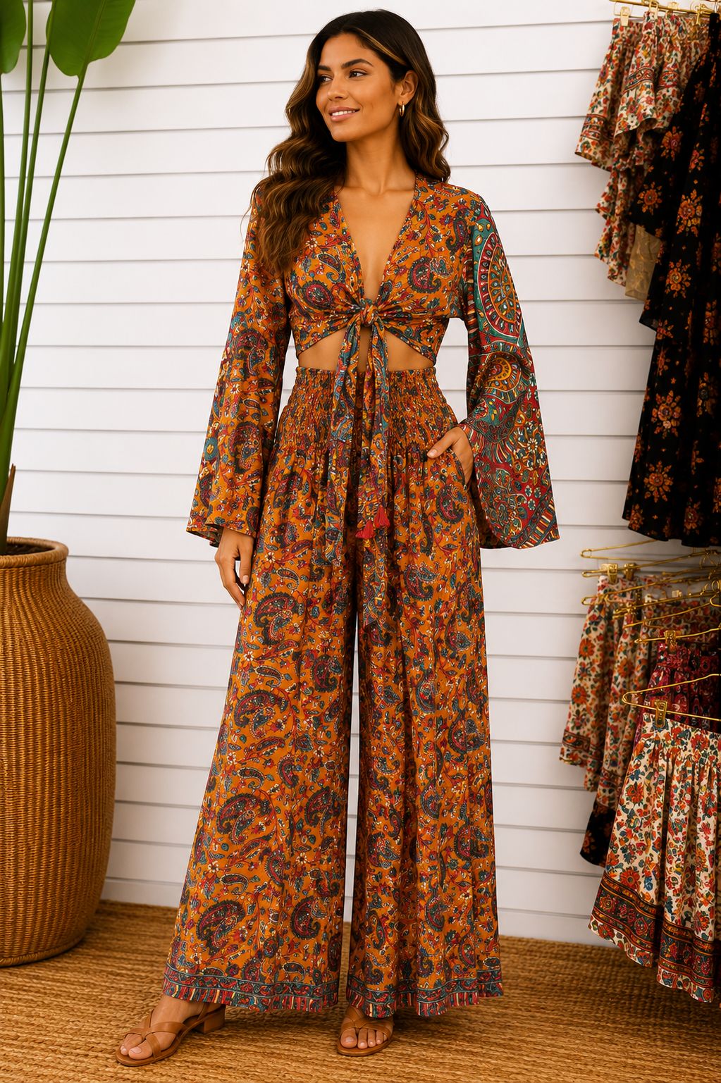 Bronze Pant Set