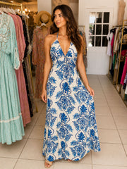 Halter Royal Dress