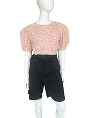 Pink flower blouse