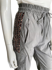 Grey & leopard cargo