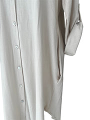 3/4 beige dress