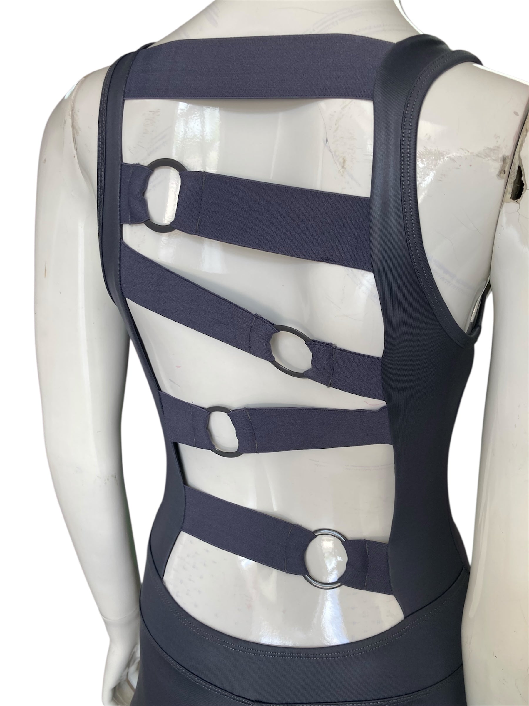 Grey one piece fitness