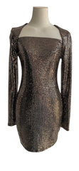 Golden sequin dress