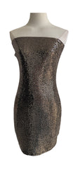 Golden sequin dress