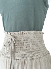 Créme long skirt