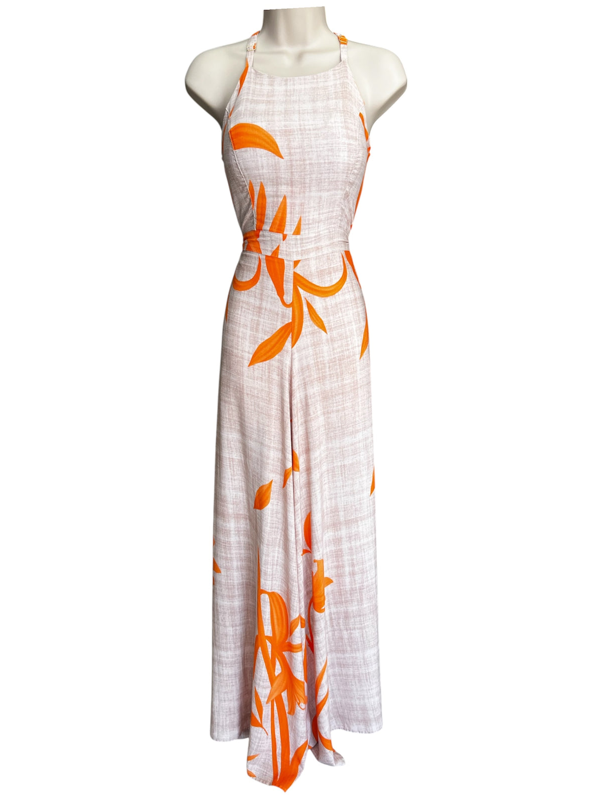 Leaf Jumpsuit orange