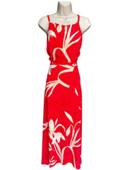 Leaf Red Skirt Set