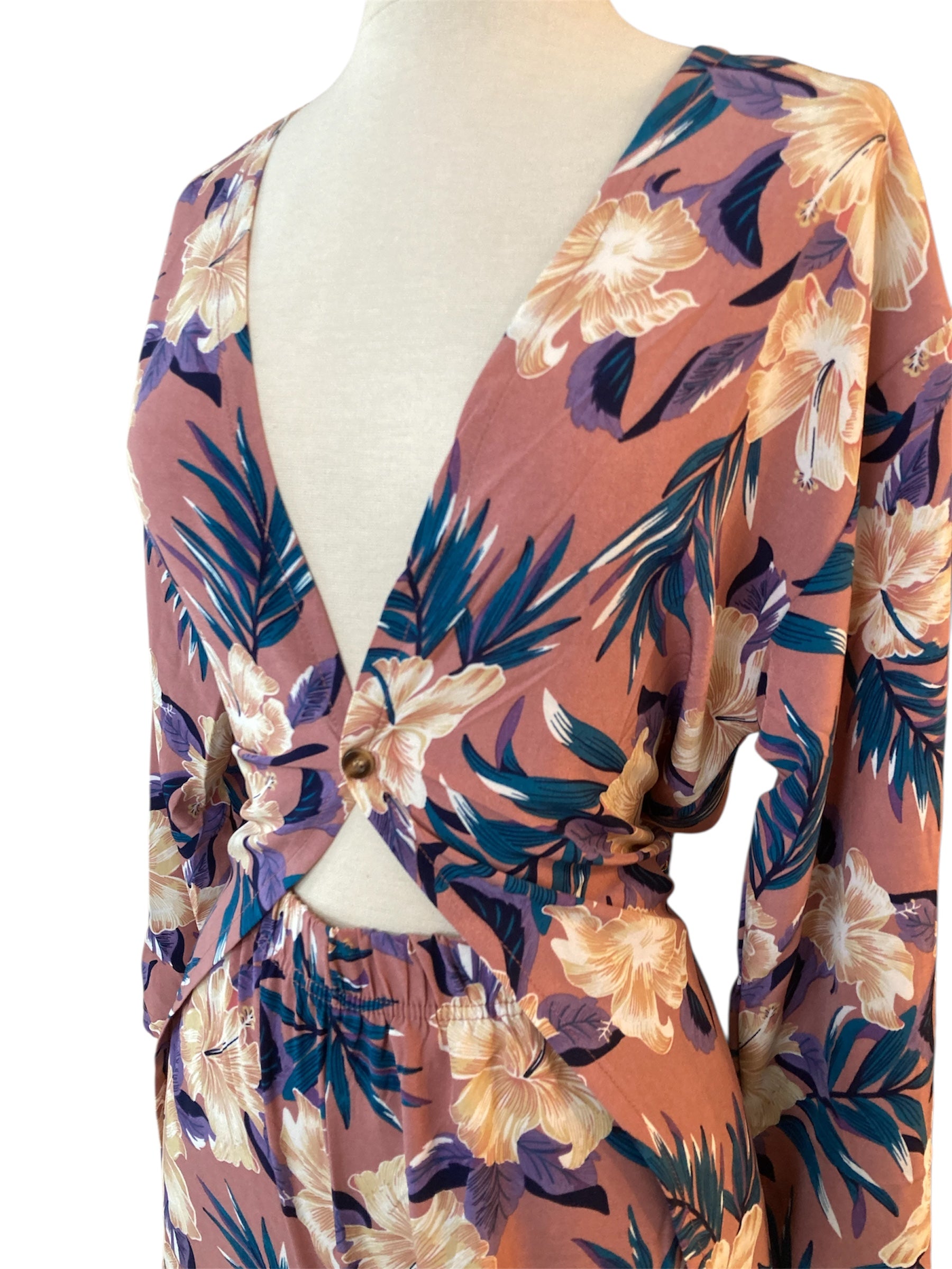 Mauve floral set