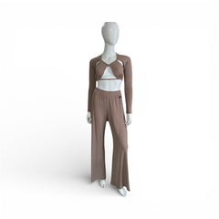 Cream Pant Set