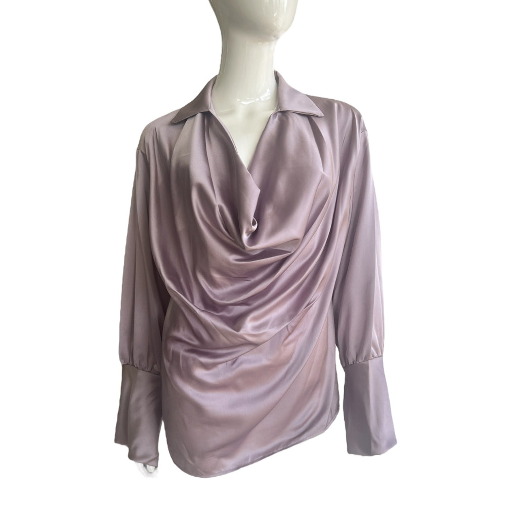 Mauve Satin Top