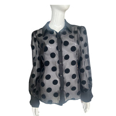 Polka dot Black Top