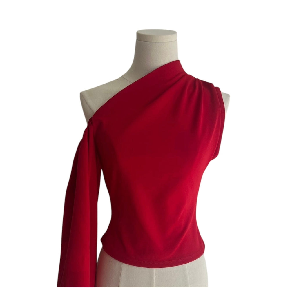 One Shoulder Red