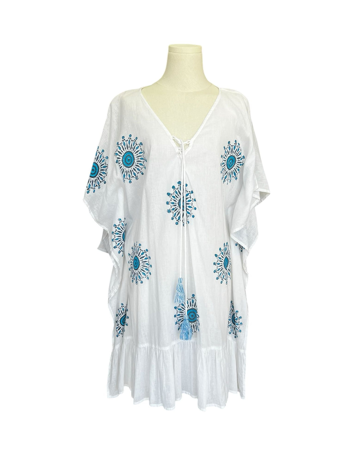 Blue & white dress