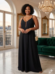Black maxi dress (PLUS)