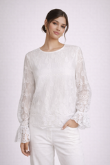 Laced Long Sleeve Top