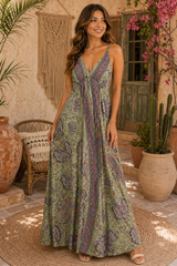 Light Olive & Lavanda Gitana Dress
